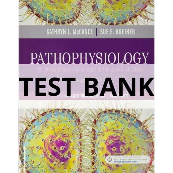 test bank for pathophysiology